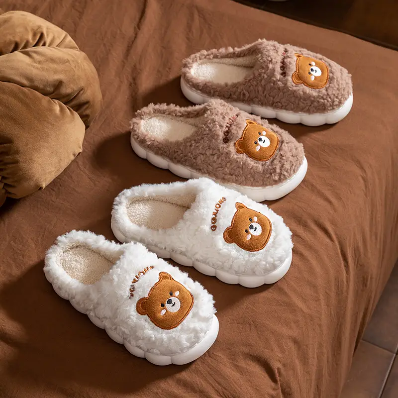 2025 Bear Cotton Warm Slippers for Women - Image 9