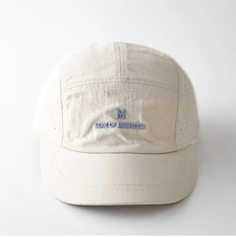 Black Offset Letter Baseball Cap Unisex Quick-Dry Sunshade — feature 10