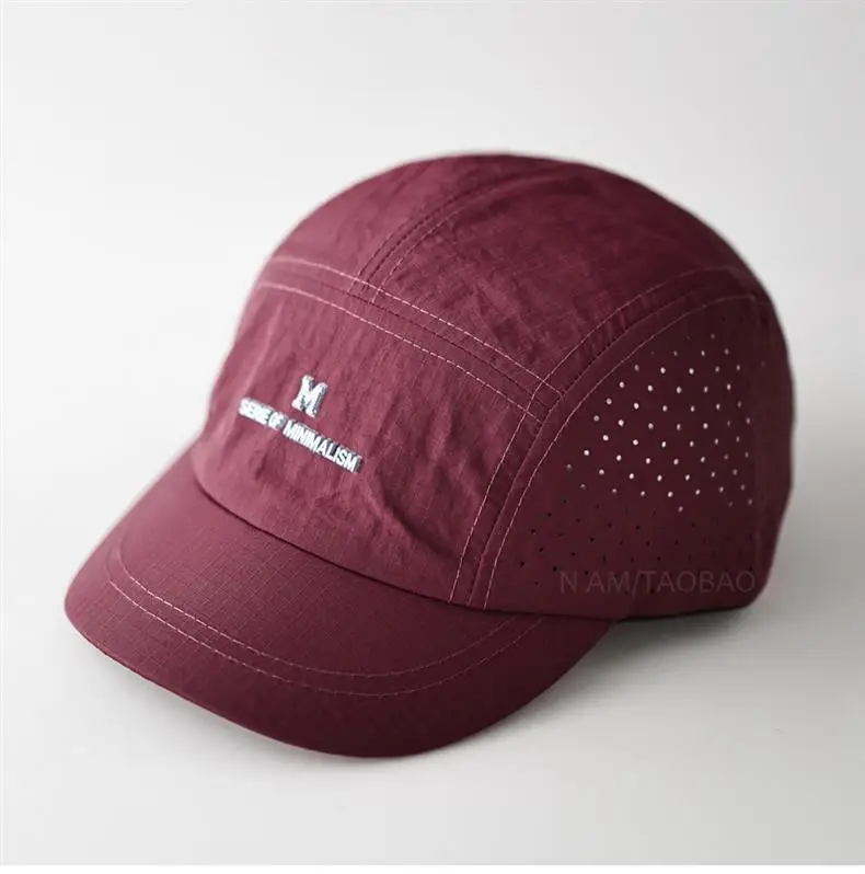 Black Offset Letter Baseball Cap Unisex Quick-Dry Sunshade — feature 11