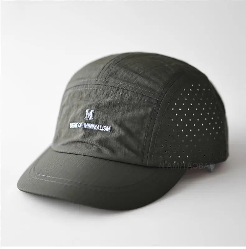 Black Offset Letter Baseball Cap Unisex Quick-Dry Sunshade — feature 5