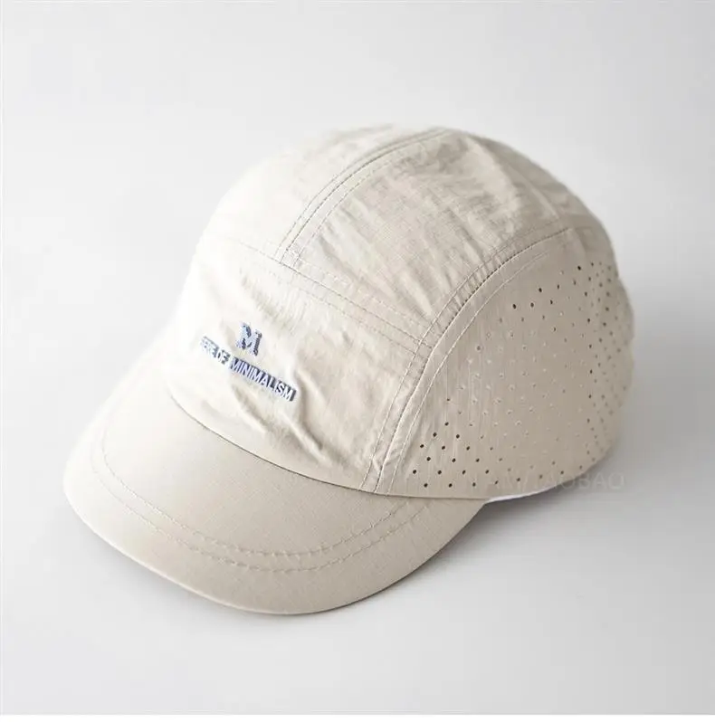 Black Offset Letter Baseball Cap Unisex Quick-Dry Sunshade — feature 7