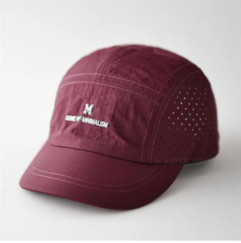 Black Offset Letter Baseball Cap Unisex Quick-Dry Sunshade — feature 8