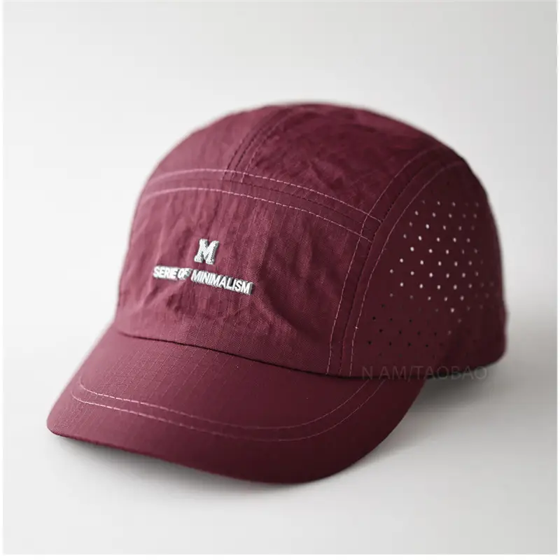Black Offset Letter Baseball Cap Unisex Quick-Dry Sunshade - Image 5