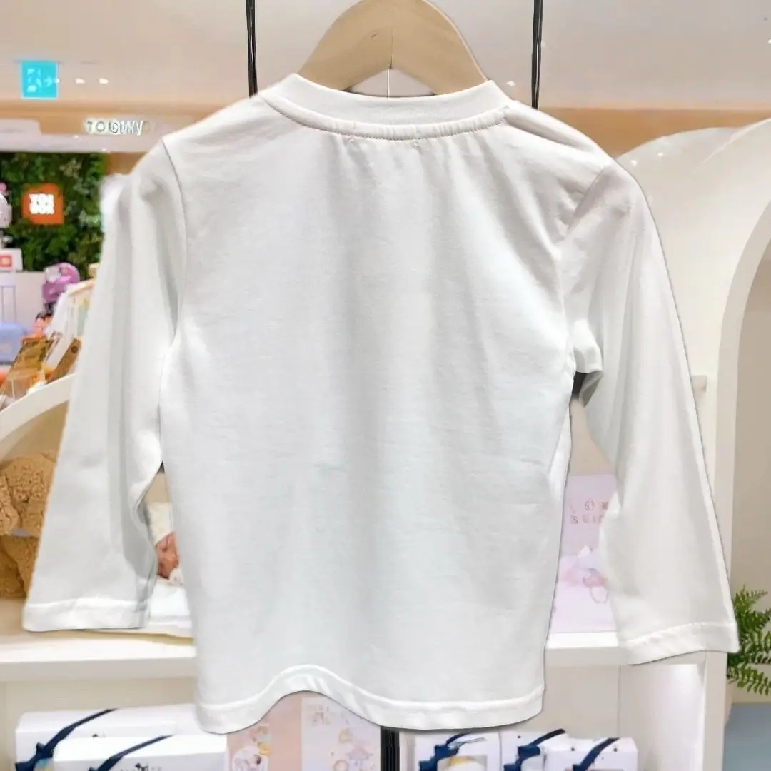 White Long Sleeve T-Shirt for Baby Boys Pure Cotton