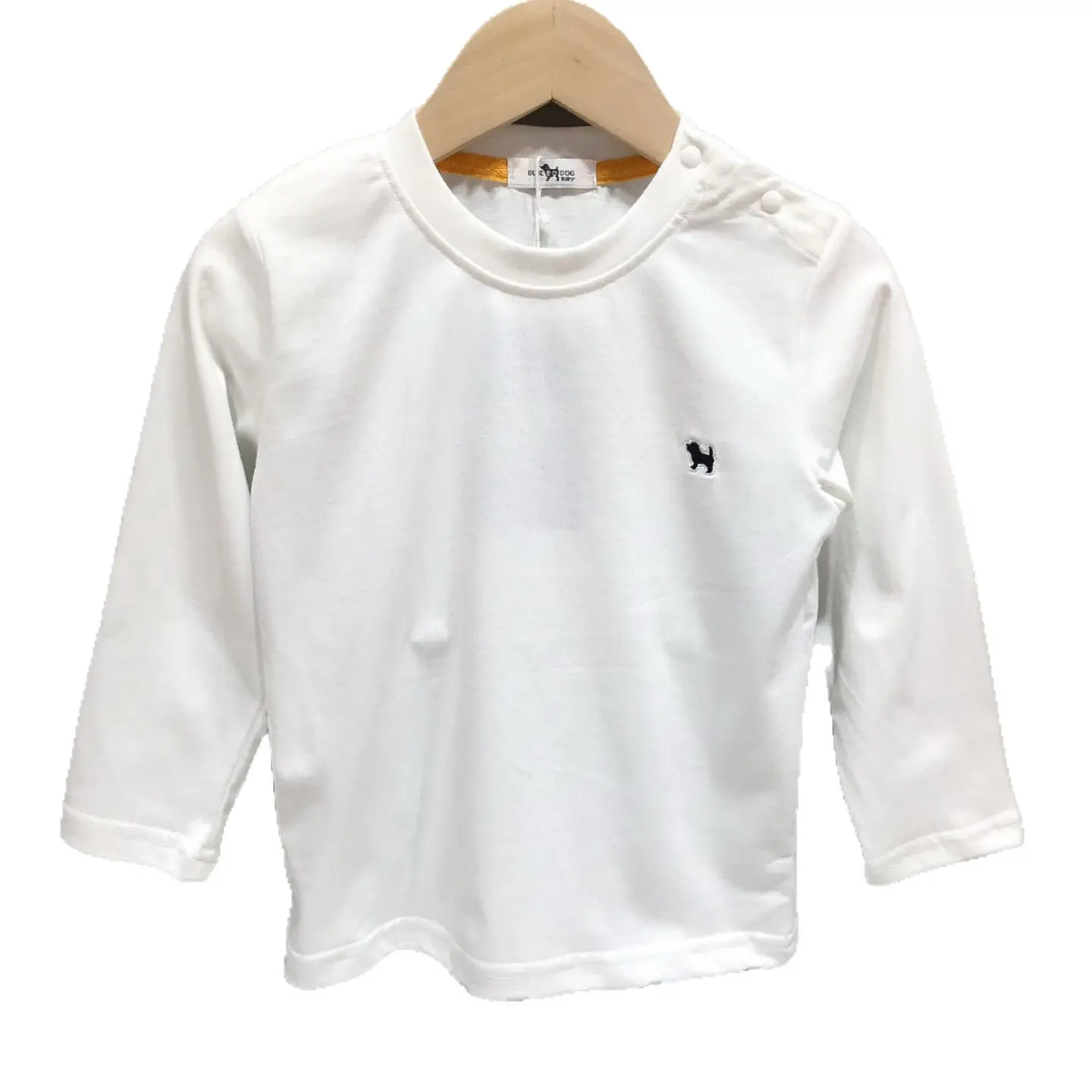White Long Sleeve T-Shirt for Baby Boys Pure Cotton