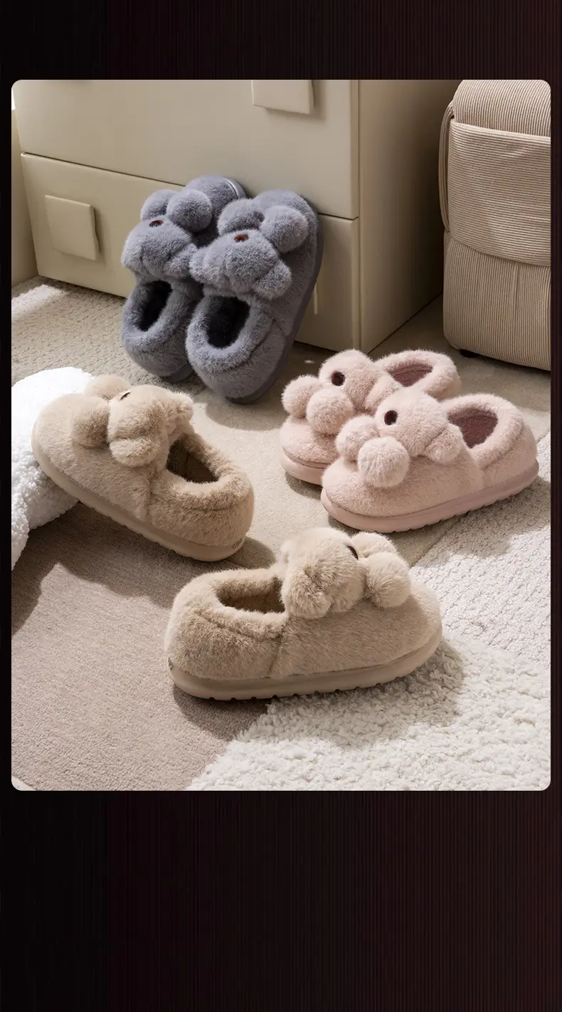 Little Bear Cotton Slippers Girls Autumn Winter 2025 — feature 18