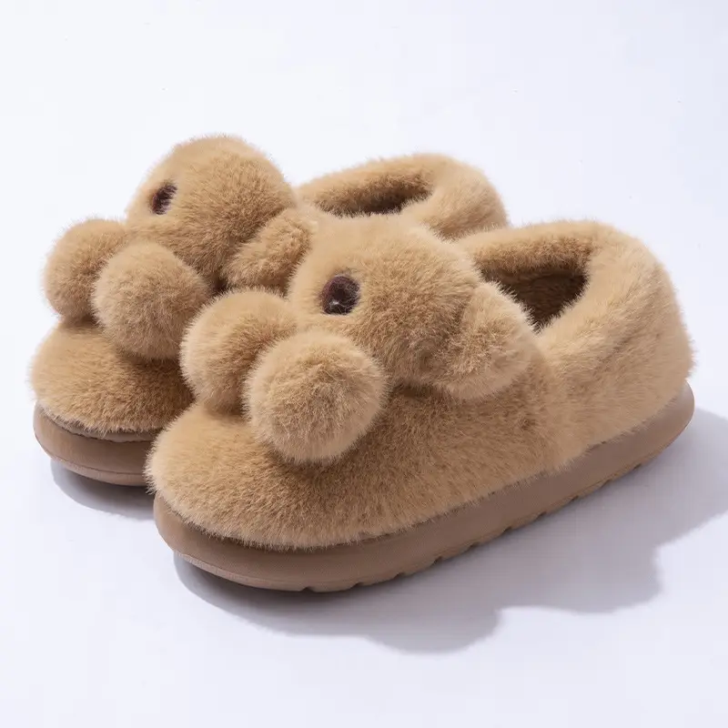 Little Bear Cotton Slippers Girls Autumn Winter 2025 - Image 4