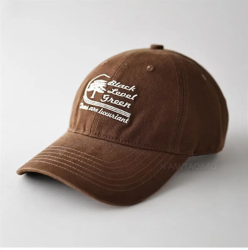 Brown Letter Embroidered Baseball Cap for Men Women — feature 5