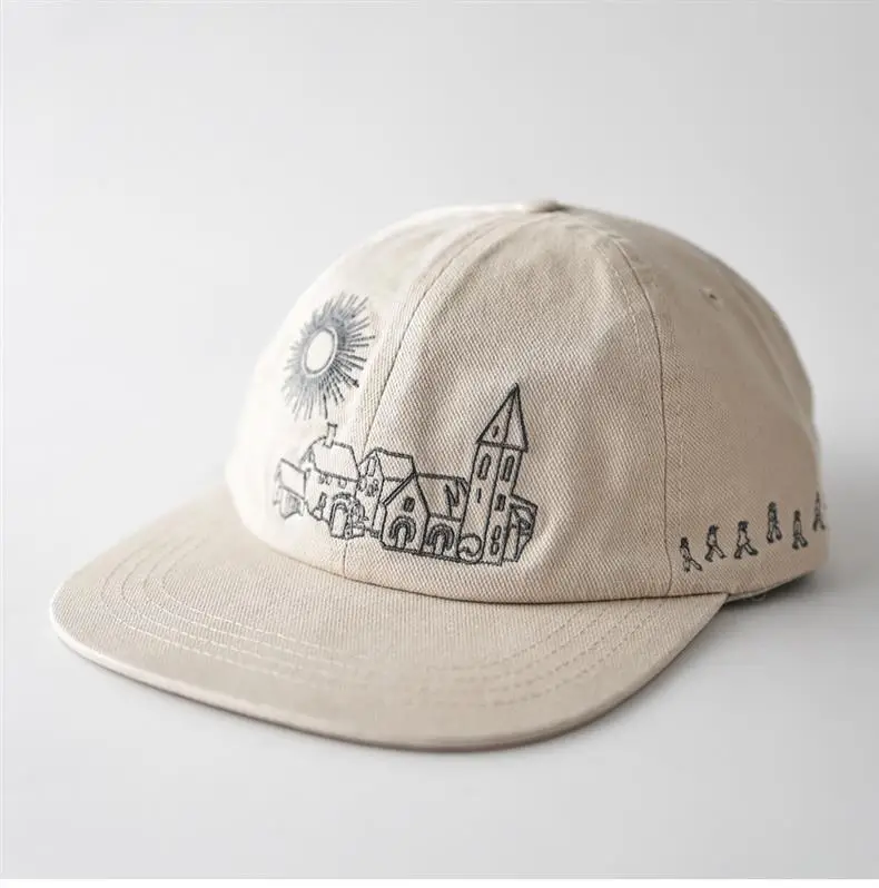 Korean Style Embroidered Sun & Mosque Cap for Men Women — feature 4