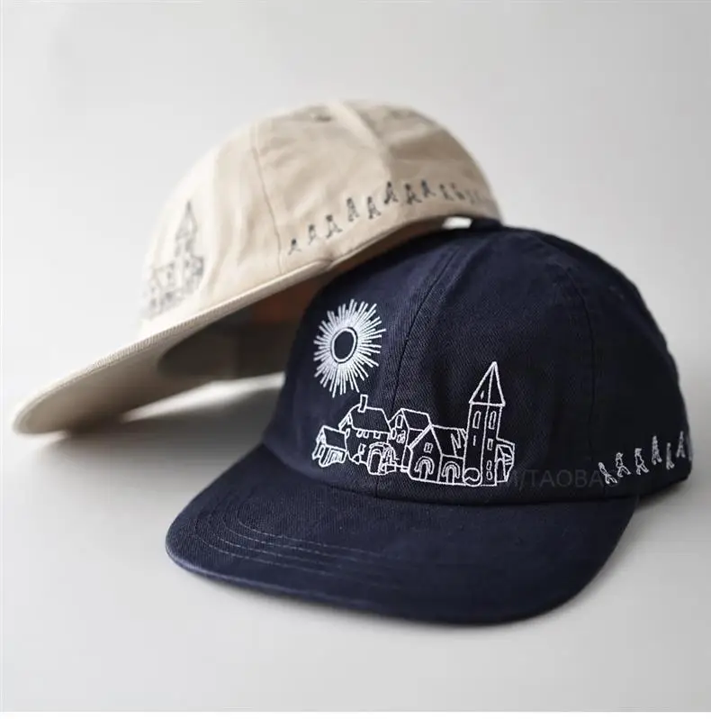 Korean Style Embroidered Sun & Mosque Cap for Men Women — feature 8