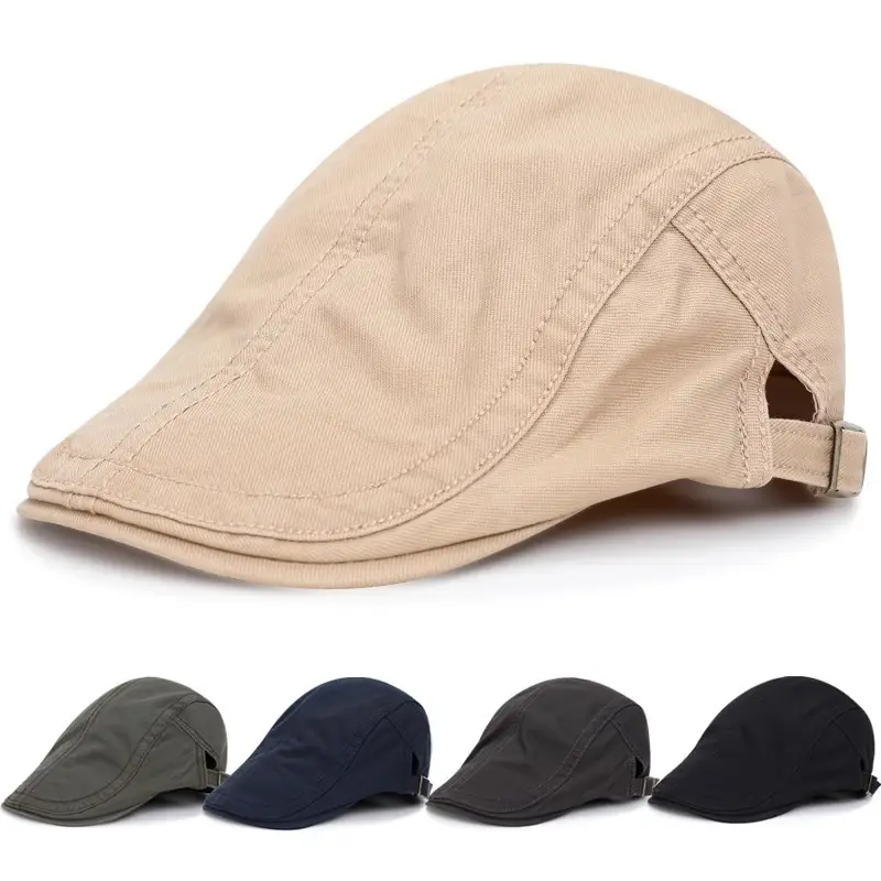 Vintage Solid Color Artist Beret Unisex Fashion Literary Casual Newsboy Cap British Style Forward Cap Trendy - Image 7