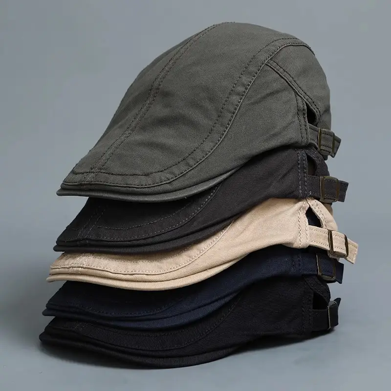 Vintage Solid Color Artist Beret Unisex Fashion Literary Casual Newsboy Cap British Style Forward Cap Trendy - Image 8