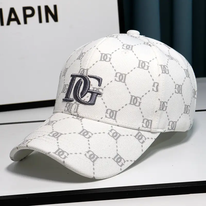 Korean Letter Embroidery Duckbill Cap Unisex Baseball Sun Protection - Image 2