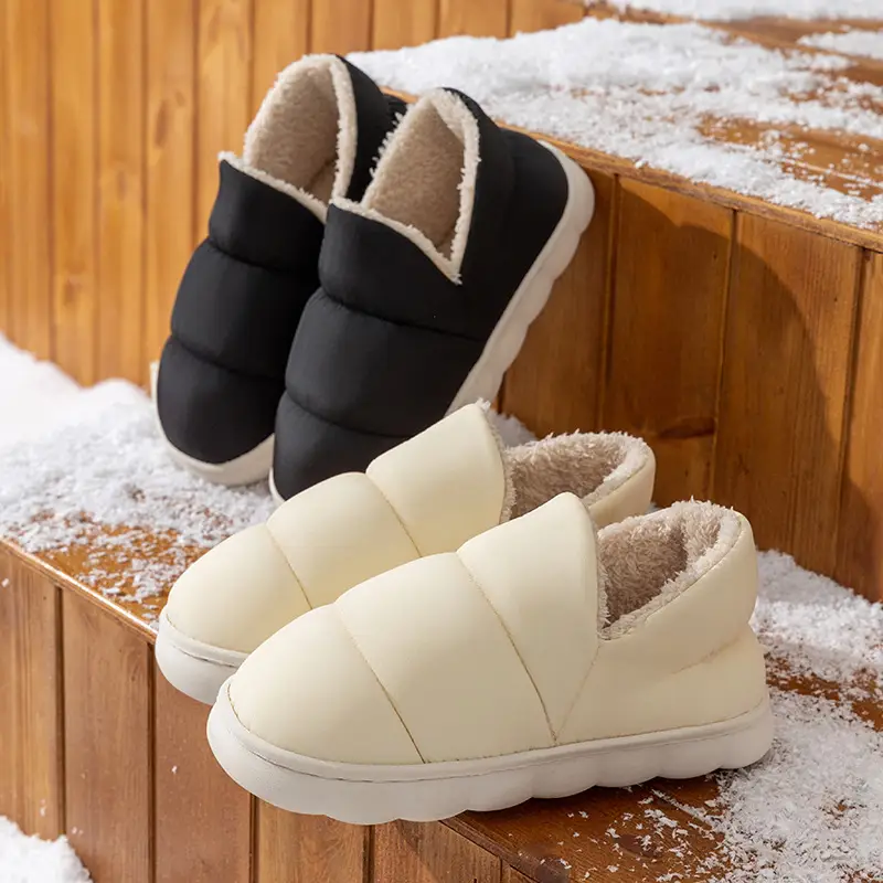 Winter Cotton Slipper Women Men Warm Non-Slip