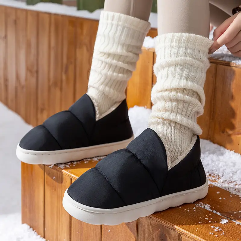 Winter Cotton Slipper Women Men Warm Non-Slip