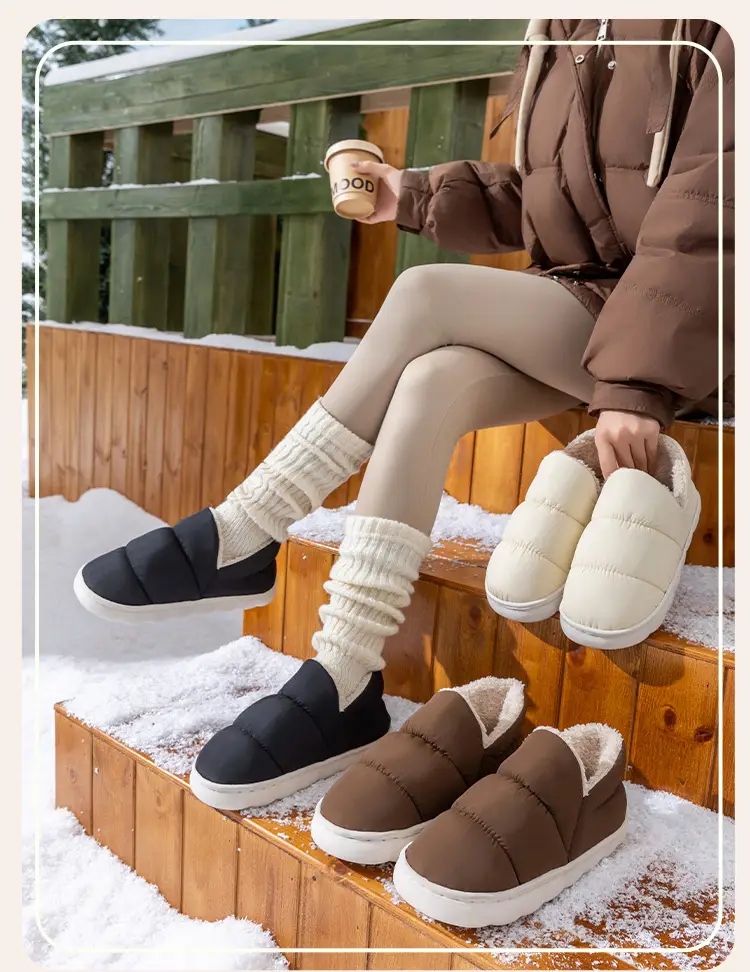 Winter Cotton Slipper Women Men Warm Non-Slip — feature 3