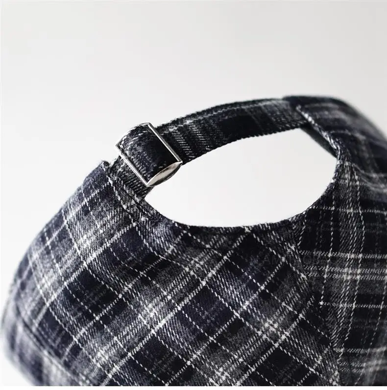 Men Plaid Letter Embroidered Baseball Cap — feature 12