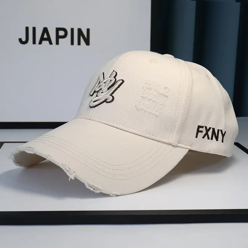 Pink Distressed Duckbill Cap for Men Women Baseball Cap - Image 9