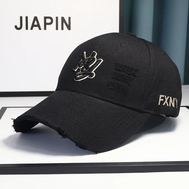 Pink Distressed Duckbill Cap for Men Women Baseball Cap - Image 10