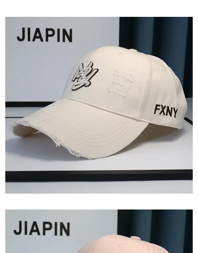 Pink Distressed Duckbill Cap for Men Women Baseball Cap — feature 11