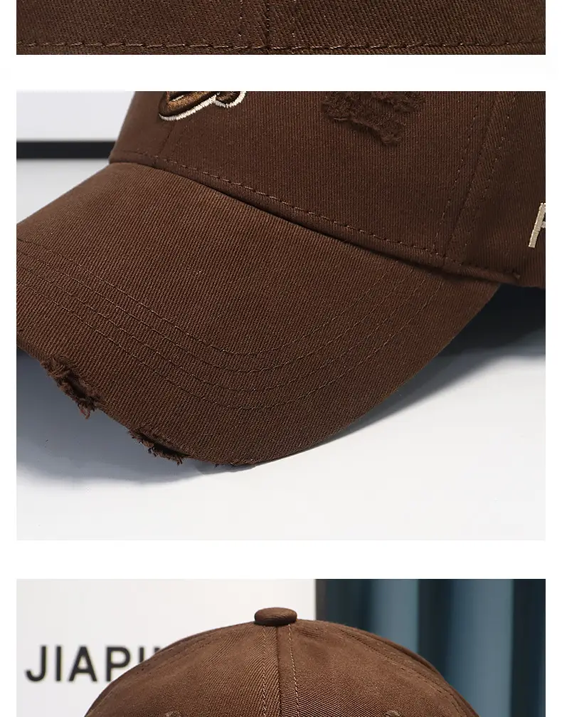 Pink Distressed Duckbill Cap for Men Women Baseball Cap — feature 4