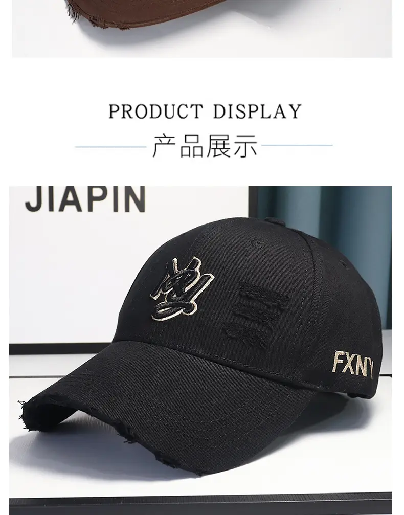 Pink Distressed Duckbill Cap for Men Women Baseball Cap — feature 6