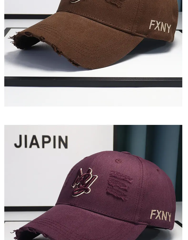 Pink Distressed Duckbill Cap for Men Women Baseball Cap — feature 9