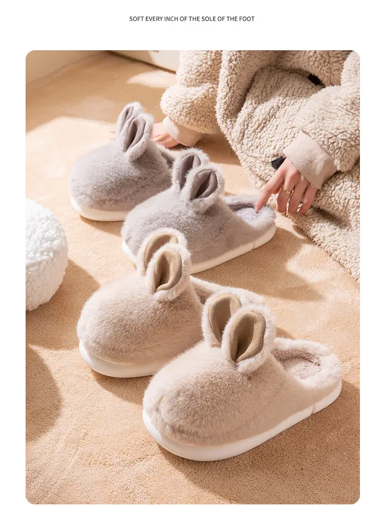 Women Winter Stuffed Cotton Slippers Warm Non-Slip — feature 12