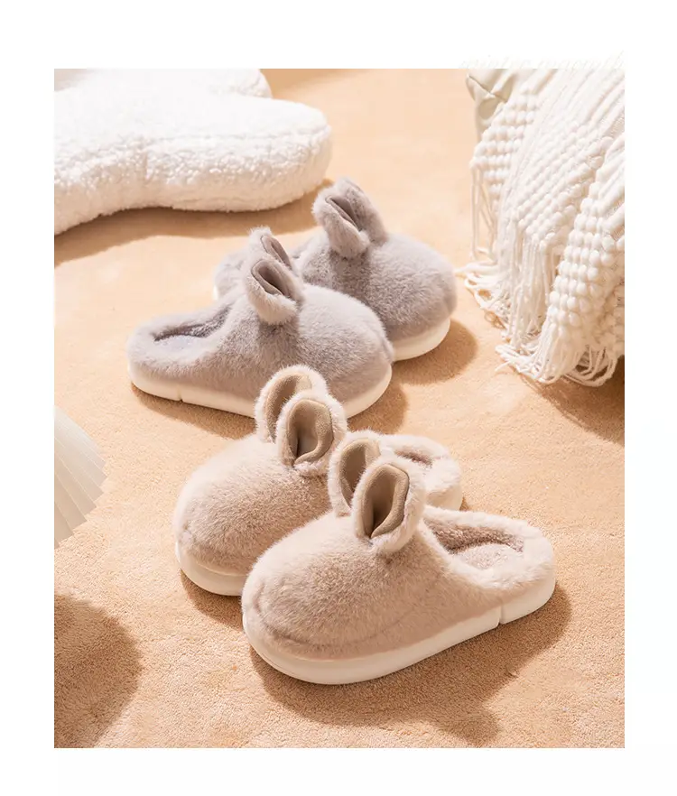 Women Winter Stuffed Cotton Slippers Warm Non-Slip — feature 4
