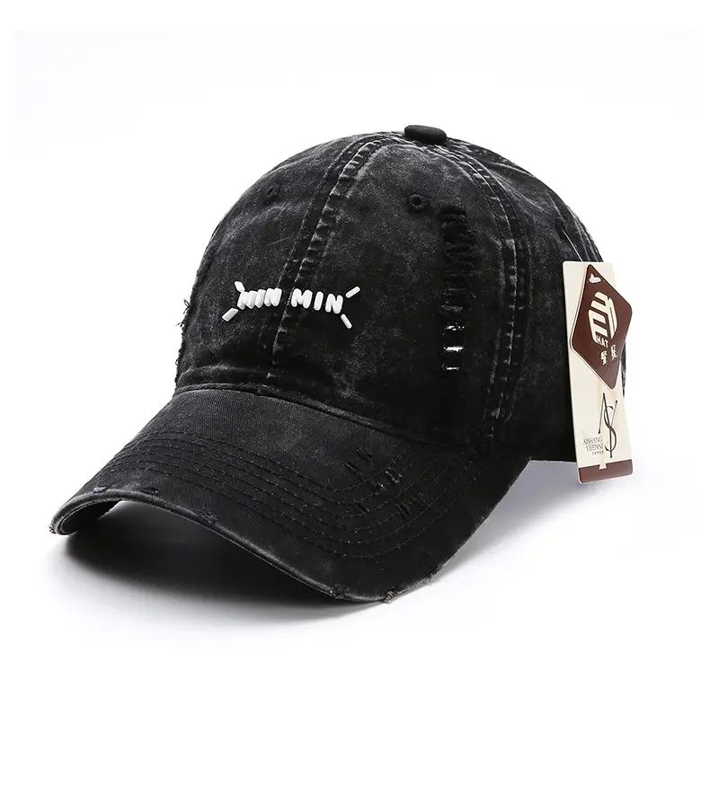 Black Korean Style Letter Baseball Cap for Women — feature 18