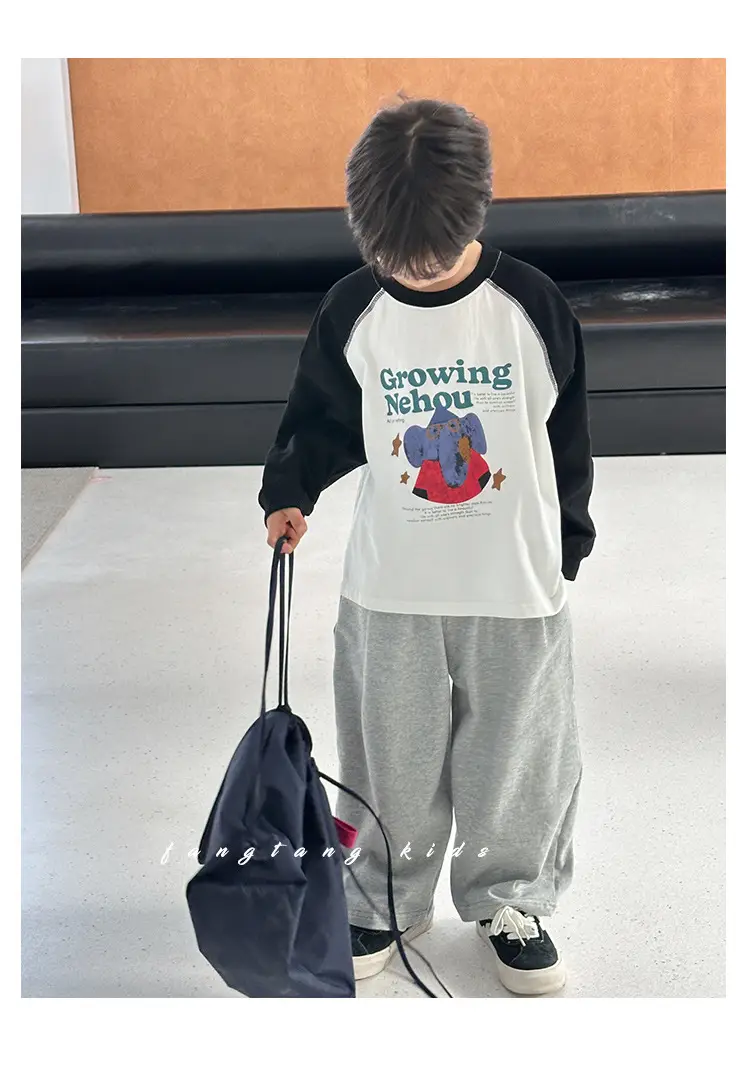 Boys Long Sleeve Cotton T-Shirt Spring 2026 — feature 14