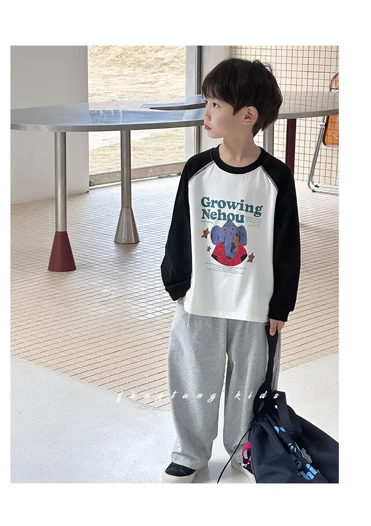Boys Long Sleeve Cotton T-Shirt Spring 2026 — feature 15