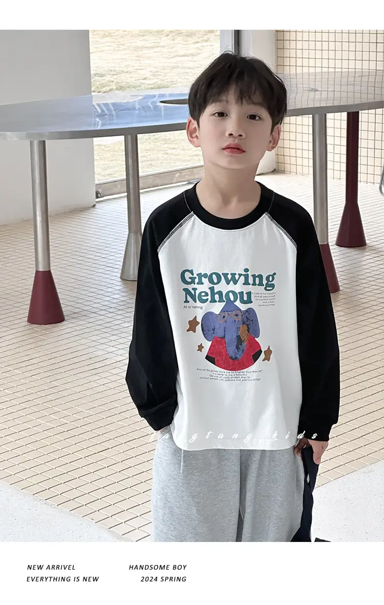 Boys Long Sleeve Cotton T-Shirt Spring 2026 — feature 22
