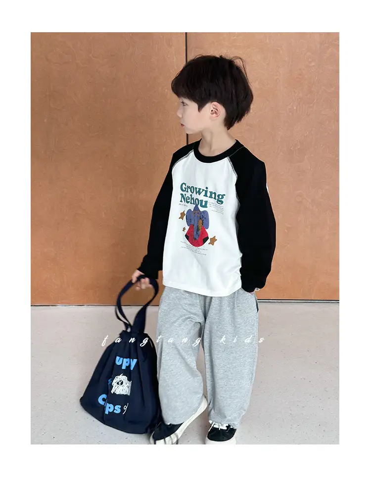 Boys Long Sleeve Cotton T-Shirt Spring 2026 — feature 24