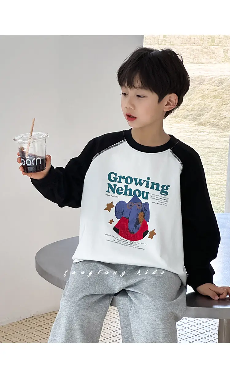 Boys Long Sleeve Cotton T-Shirt Spring 2026 — feature 25
