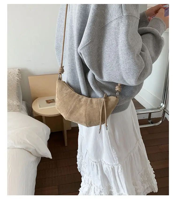 Retro Women's Brown Suede Shoulder Bag 2025 — feature 25