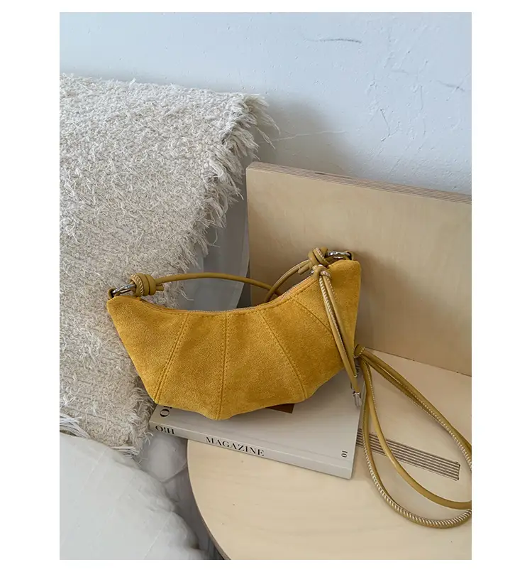 Retro Women's Brown Suede Shoulder Bag 2025 — feature 33