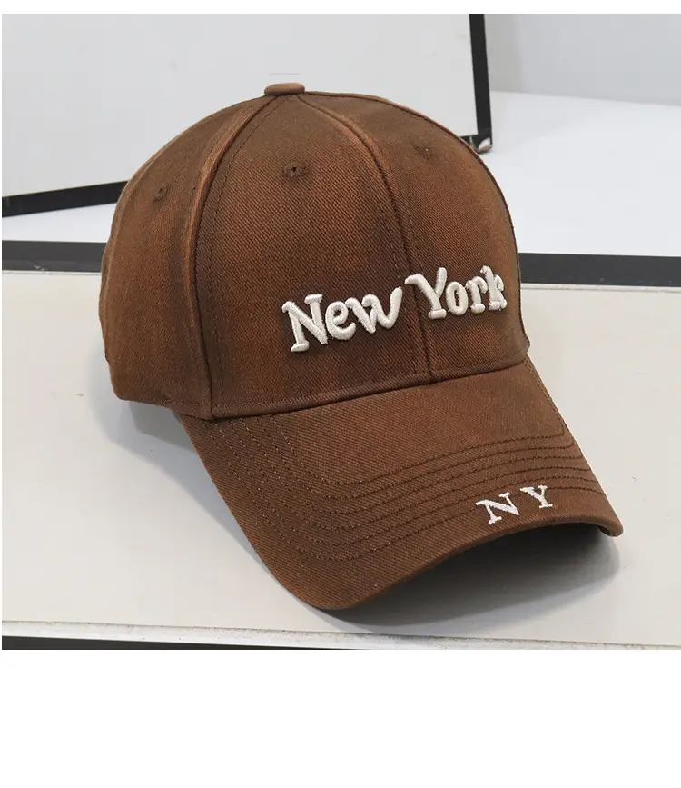 New York Embroidered Black Baseball Cap for Women — feature 9