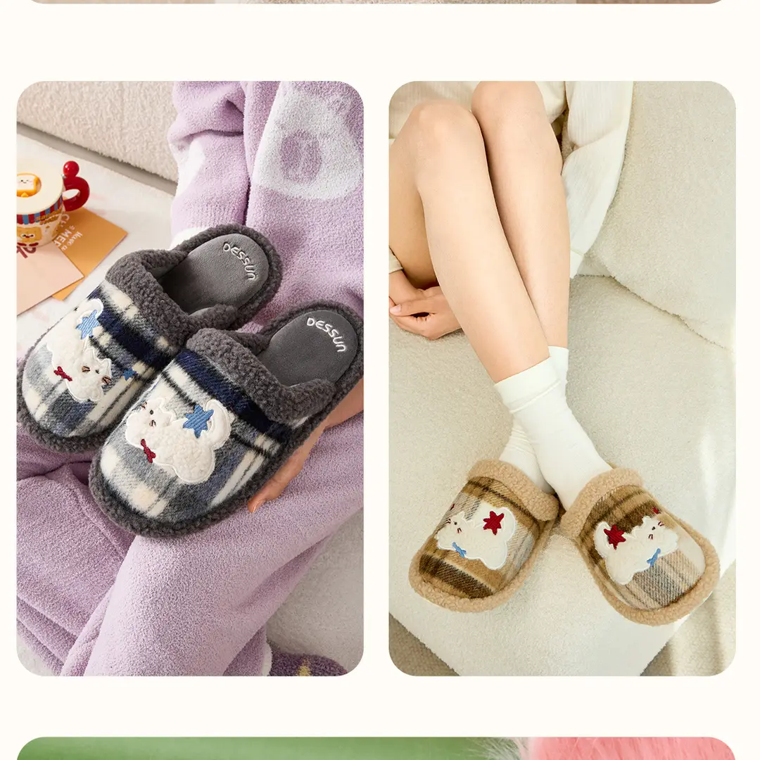 Lidani Cotton Slippers for Women, Winter 2026 Model, Indoor Home Warm Fur Slippers for Men, Household Use, Men's Autumn and Winter — feature 22