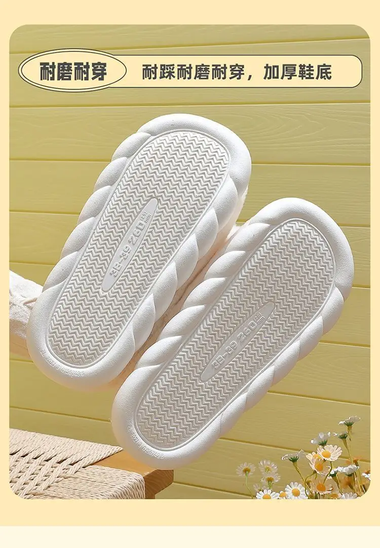 Cute Plush Cotton Slippers Women Winter Warm Indoor — feature 8