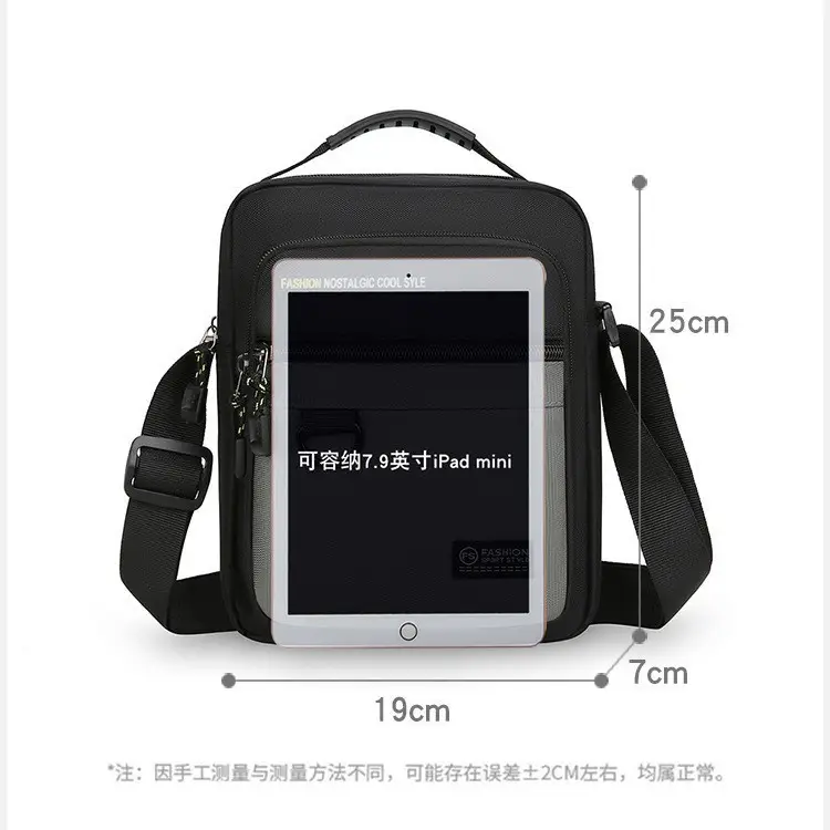 Men's Waterproof Crossbody Shoulder Bag Large Capacity