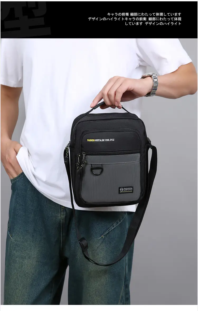 Men's Waterproof Crossbody Shoulder Bag Large Capacity — feature 10