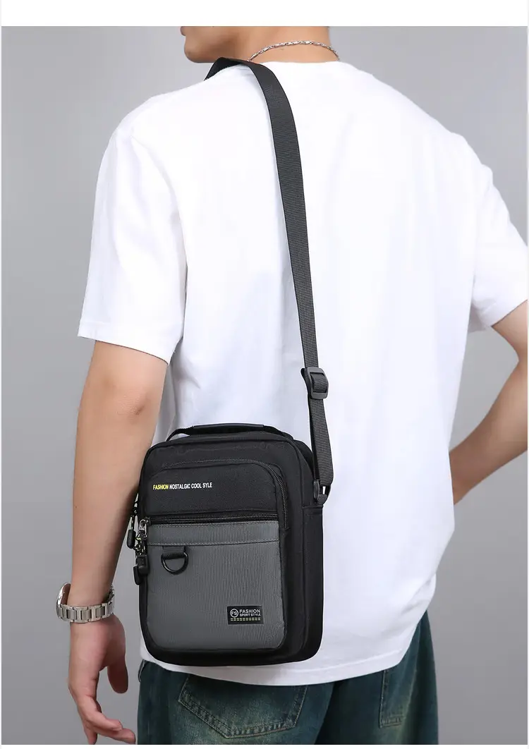 Men's Waterproof Crossbody Shoulder Bag Large Capacity — feature 11