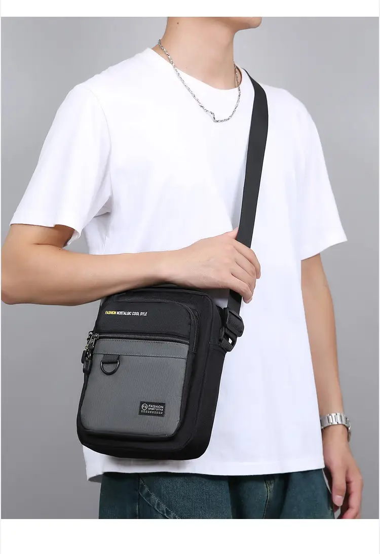 Men's Waterproof Crossbody Shoulder Bag Large Capacity — feature 12