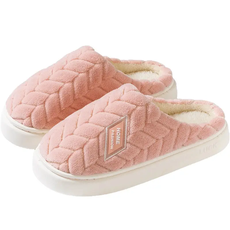 Warm Plush Cotton Slippers for Women Winter - Image 41