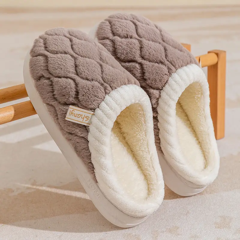 Warm Plush Cotton Slippers for Women Winter - Image 11