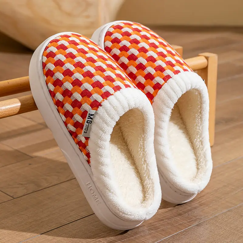 Warm Plush Cotton Slippers for Women Winter - Image 19