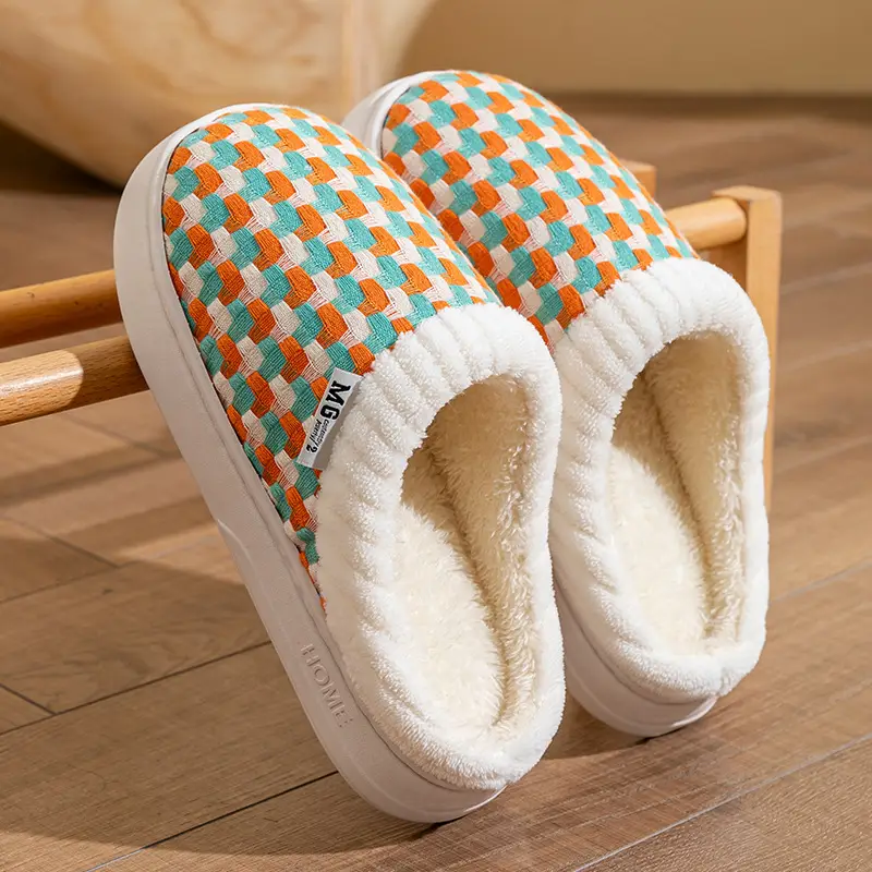 Warm Plush Cotton Slippers for Women Winter - Image 20