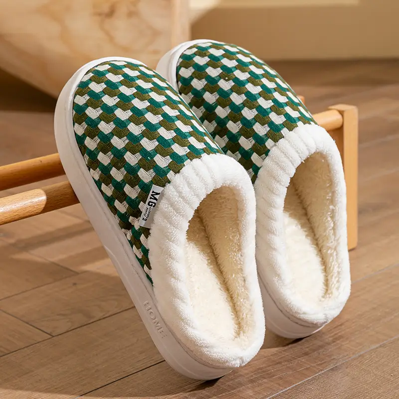 Warm Plush Cotton Slippers for Women Winter - Image 21