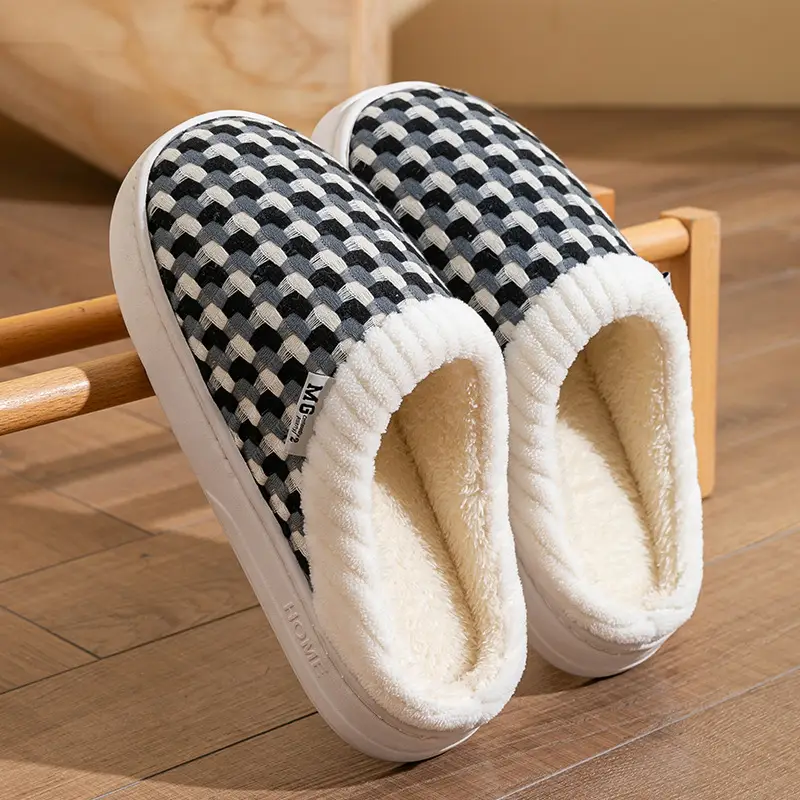 Warm Plush Cotton Slippers for Women Winter - Image 22